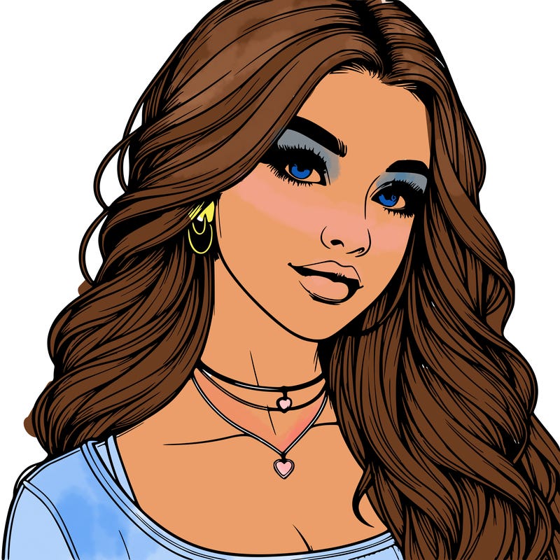 detailed realistic girl