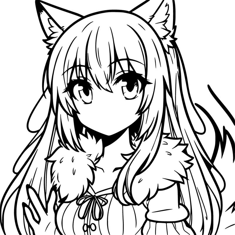 anime wolf girl