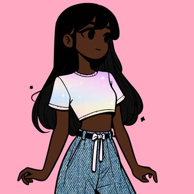 girl in a cute crop top