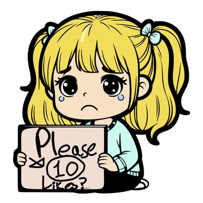 sad girl with a blank sign