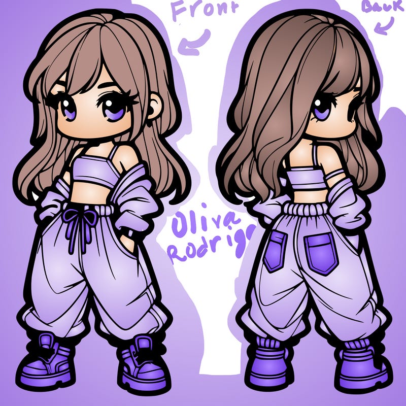 girl in crop top and baggy pants