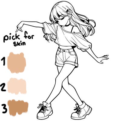 realistic girl danceing