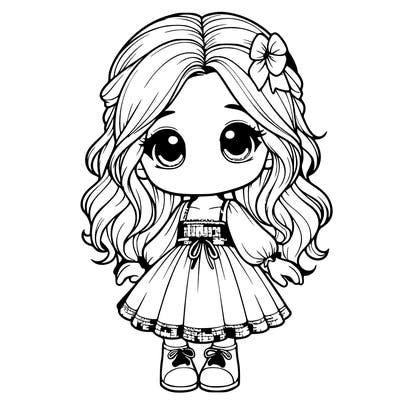 realistic little girl person