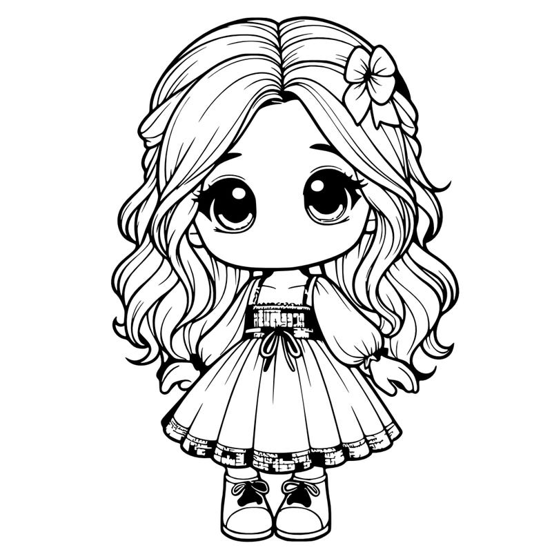 realistic little girl person