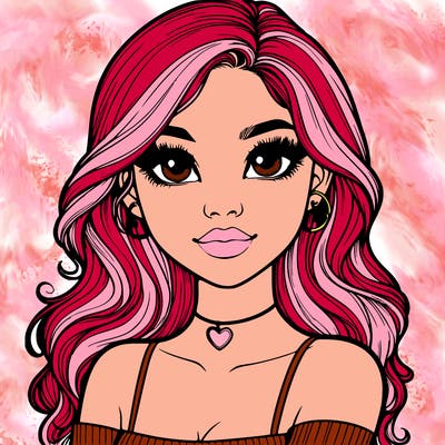 realistic pretty girl