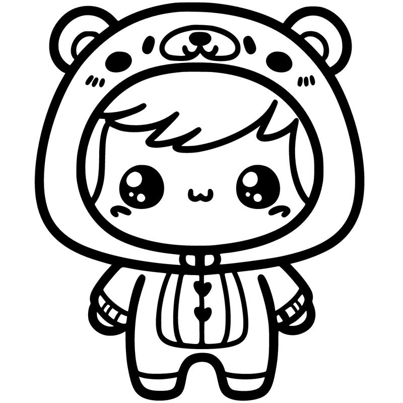 cute person in a onesie