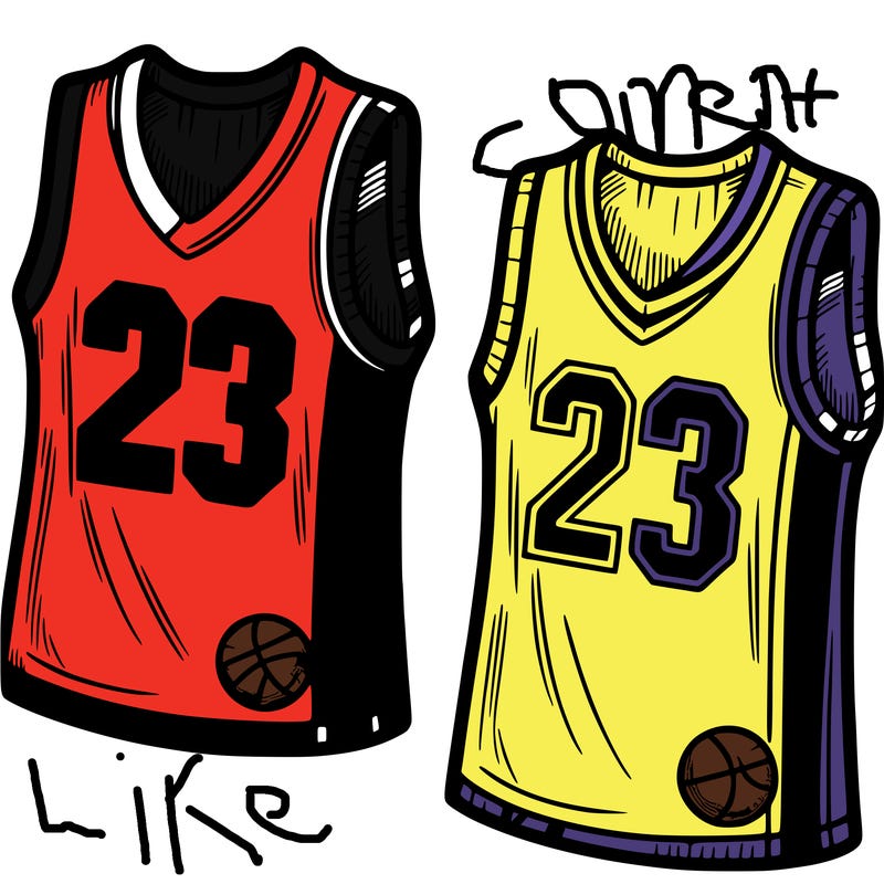 michael jordan jersey and kobe bryant jersey