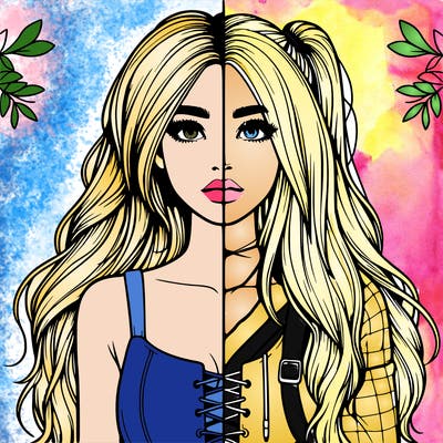 realistic girl split