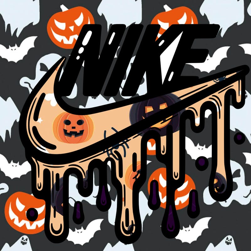 dripping nike logo