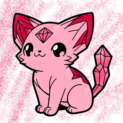 crystal kitten