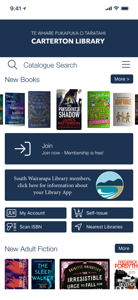 Carterton Library - Lifestyle App | MWM