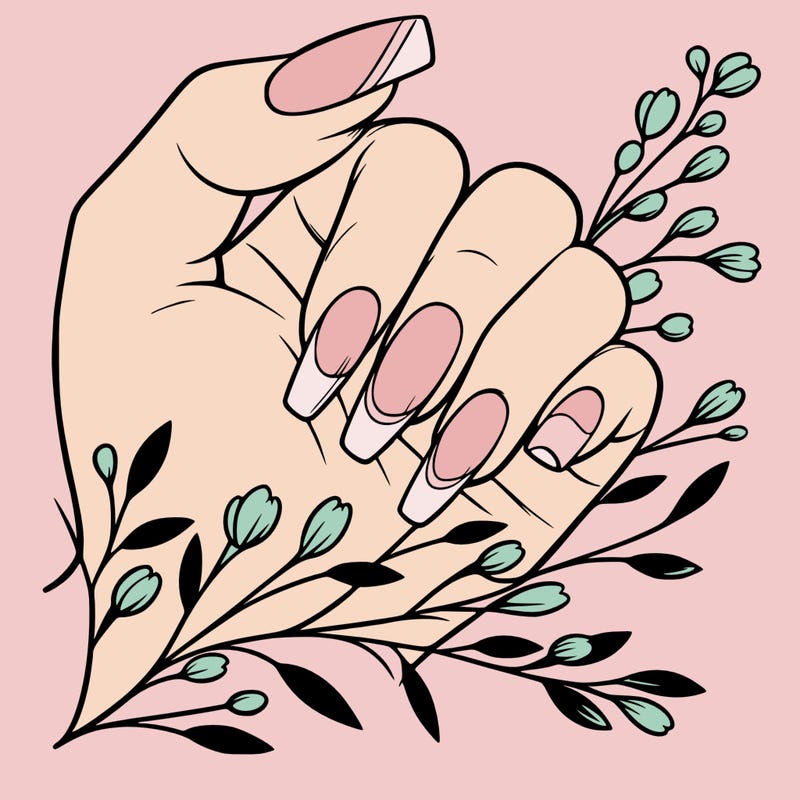 nails with french tip