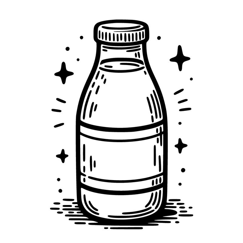 a bottle of milk