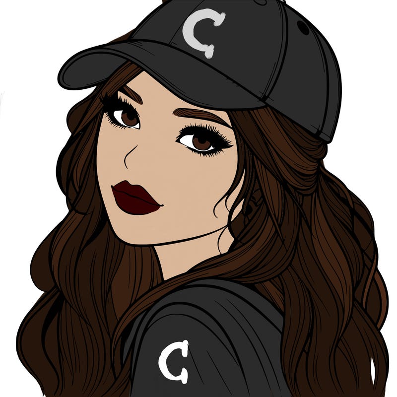 realistic beautiful girl with backward cap