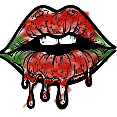 lips that look realistic and drip