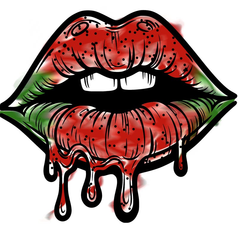 lips that look realistic and drip