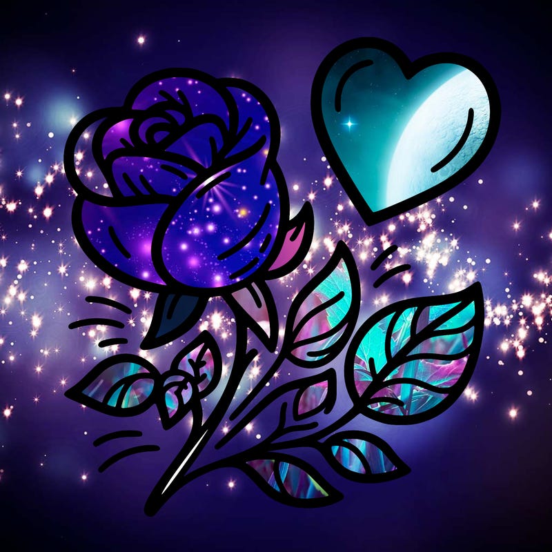 rose and heart