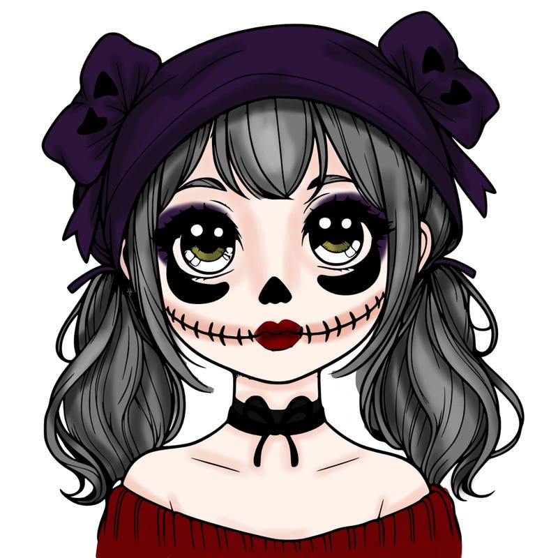 realistic girl halloween