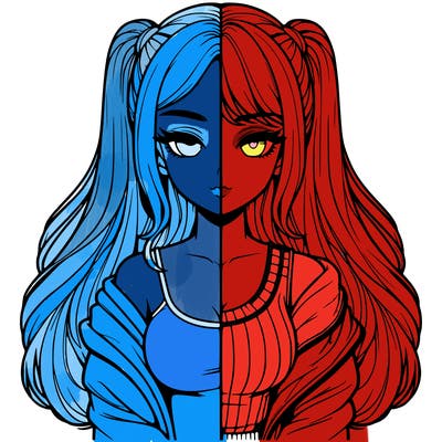 realistic girl split