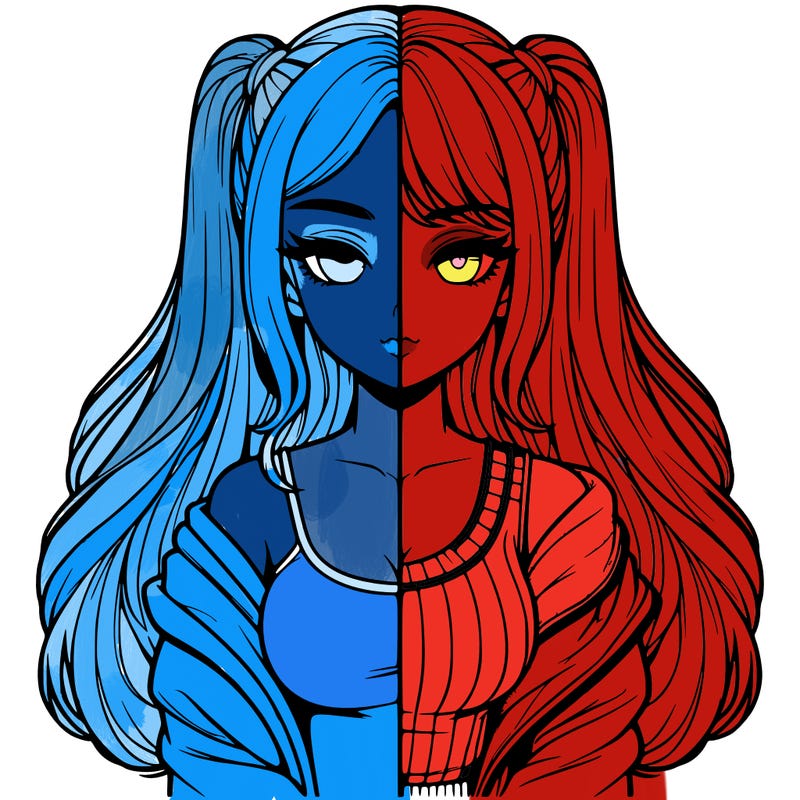 realistic girl split