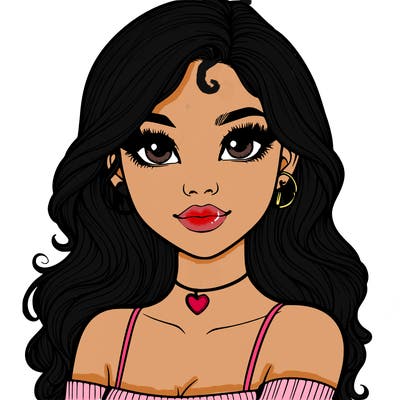 realistic pretty girl