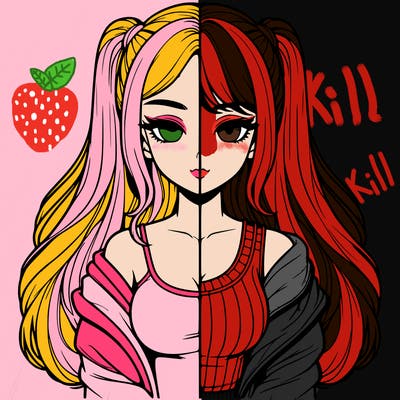 realistic girl split