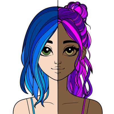 realistic girl split