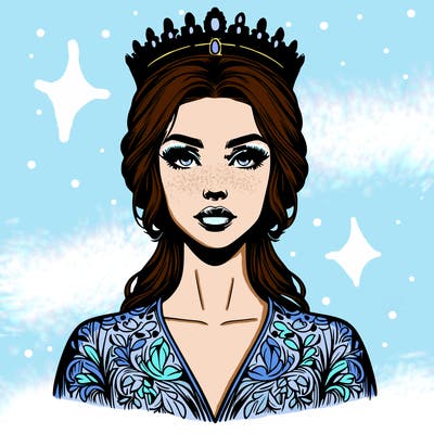 realistic beautiful queen