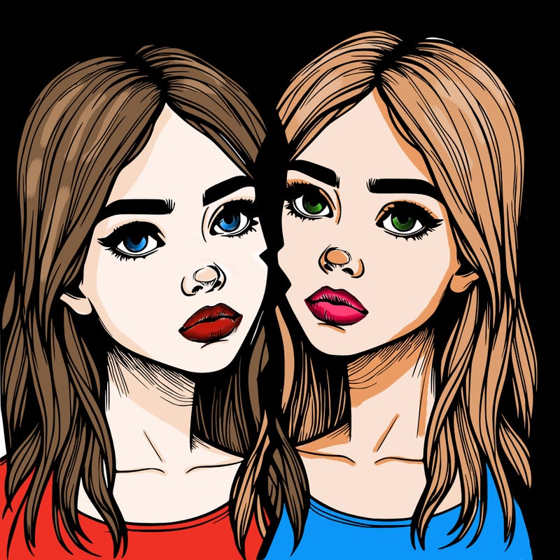 realistic girl split