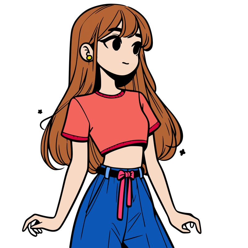 girl in a cute crop top