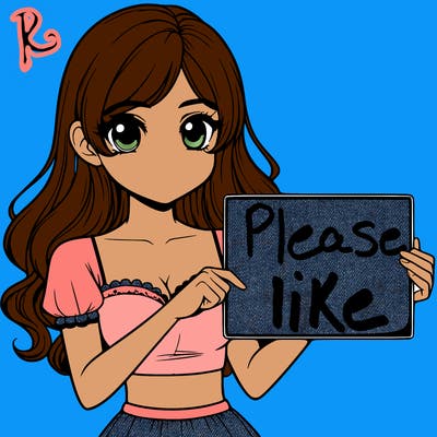realistic pretty girl holding blank sign