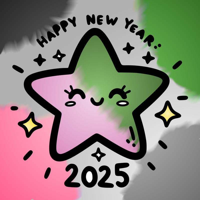 happy new year 2025 star wish