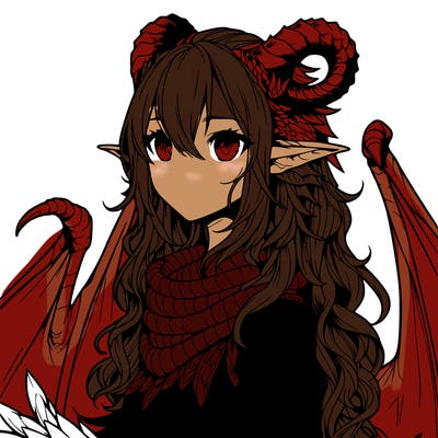 dragon girl realistic fantasy