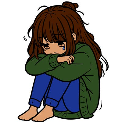 depressed girl