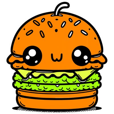 burger cute
