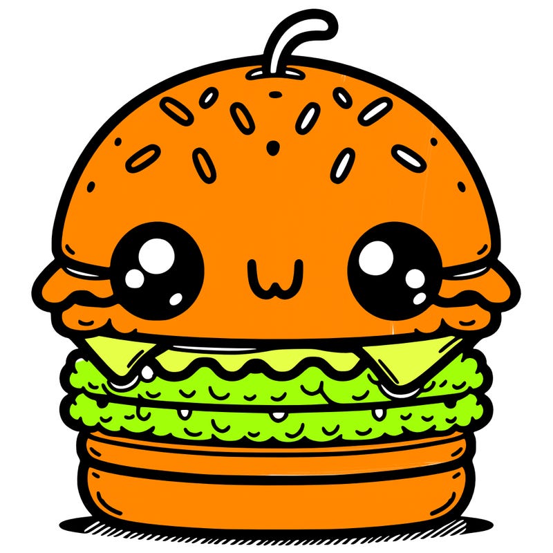 burger cute