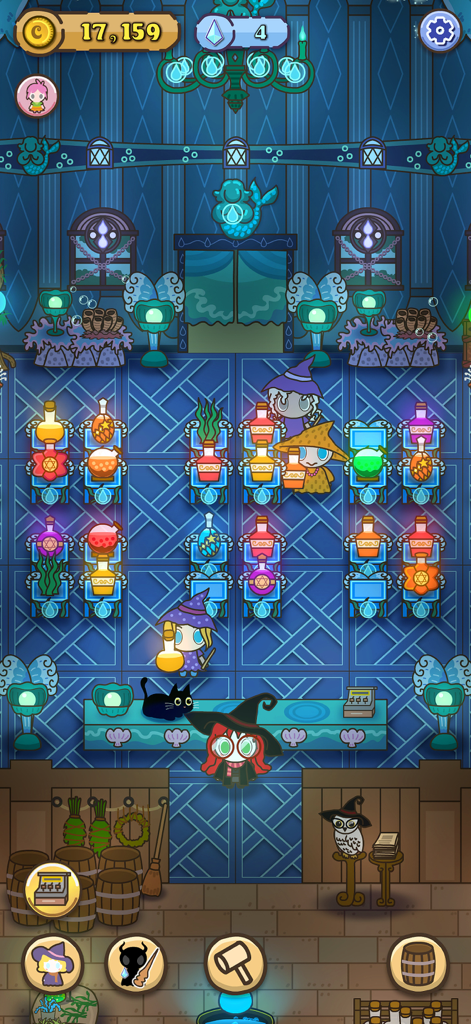 Witch's Potion Shop - An underwater themed magic potion shop with cute witches and mermaid decorations