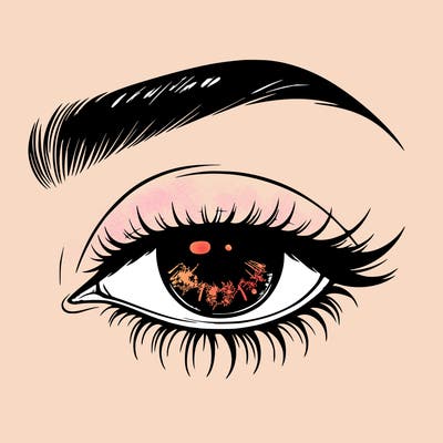 eye closed realistic