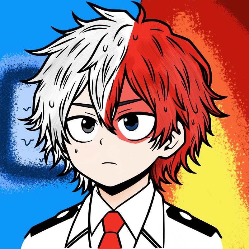 todoroki in with wet hair