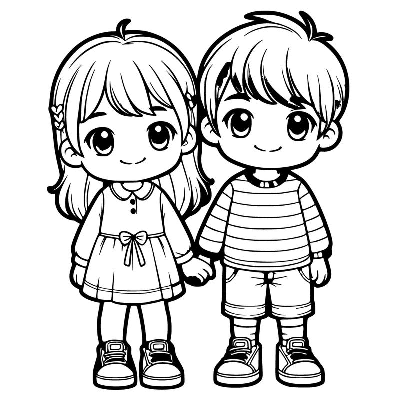 realistic 2 siblings