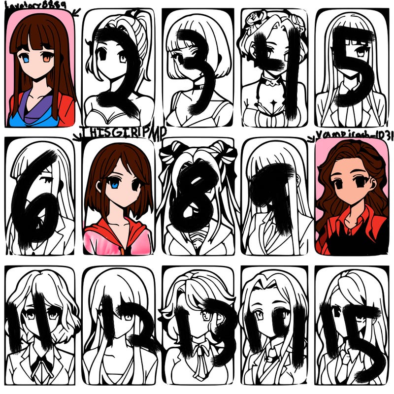 girls that look diffrent anime