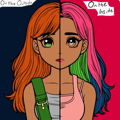 realistic girl split