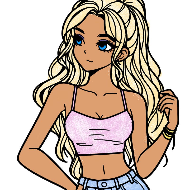 girl in crop top