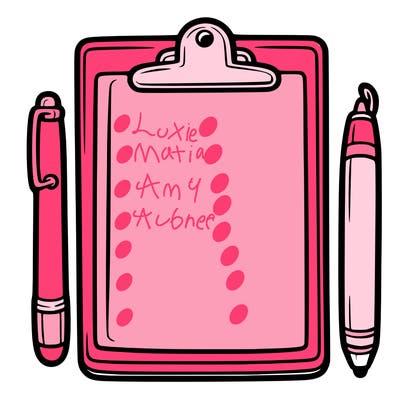 blank clip board with pen