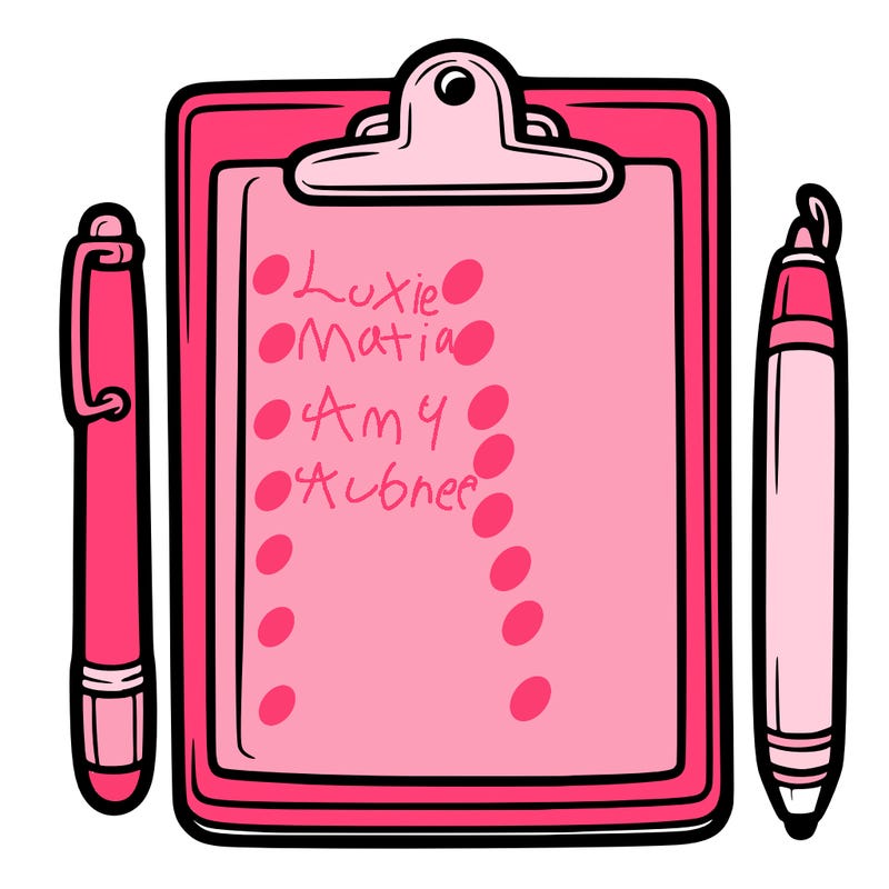 blank clip board with pen