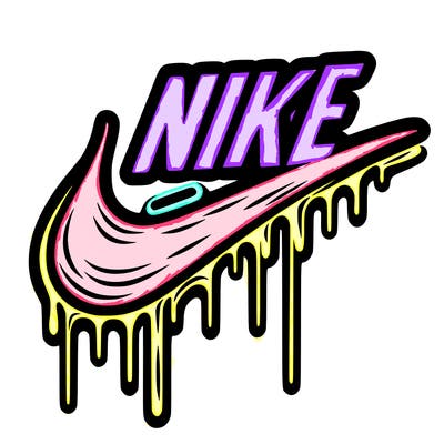 nike drip logo
