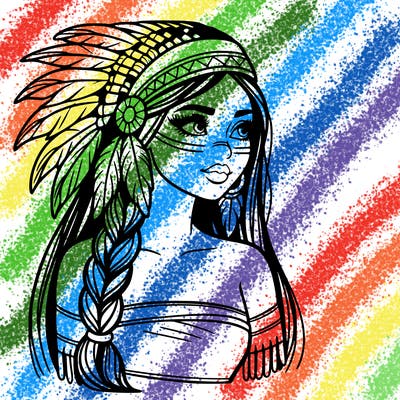 native american beautiful woman