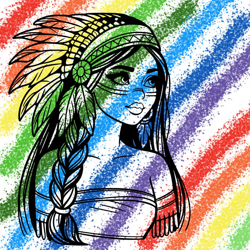 native american beautiful woman