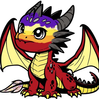 fierce baby night dragon