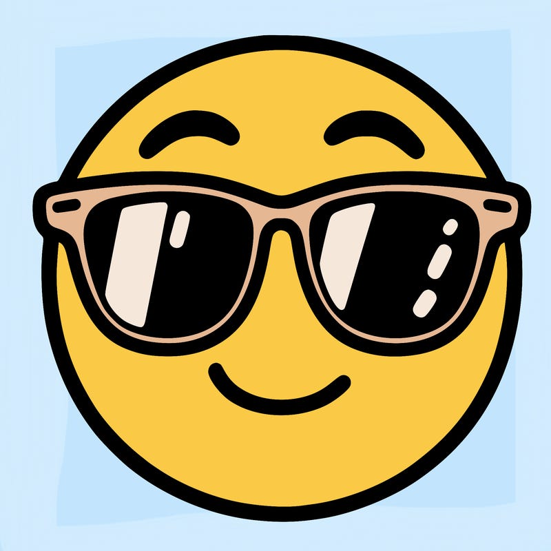 emoji with sunglasses